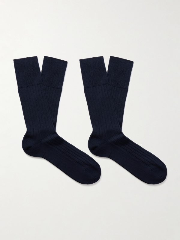 Finest Two-Pack Ribbed Cashmere-Blend Socks Finest Two-Pack Ribbed Cashmere-Blend Socks