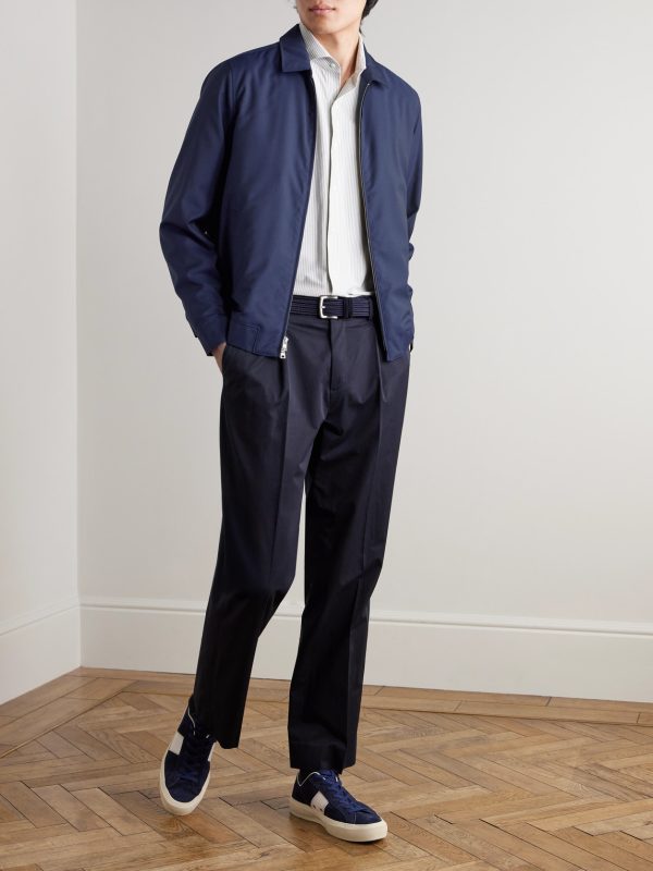 Excursionist Flex Slim-Fit Striped Cotton-Blend Shirt - OU Excursionist Flex Slim-Fit Striped Cotton-Blend Shirt - OU