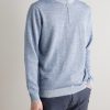 Barlow Merino Wool, Linen and Cotton-Blend Half-Zip Sweater - FR Barlow Merino Wool, Linen and Cotton-Blend Half-Zip Sweater - FR