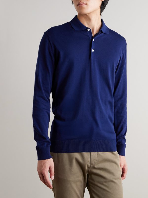 Mariner Sea Island Cotton Polo Shirt - FR Mariner Sea Island Cotton Polo Shirt - FR