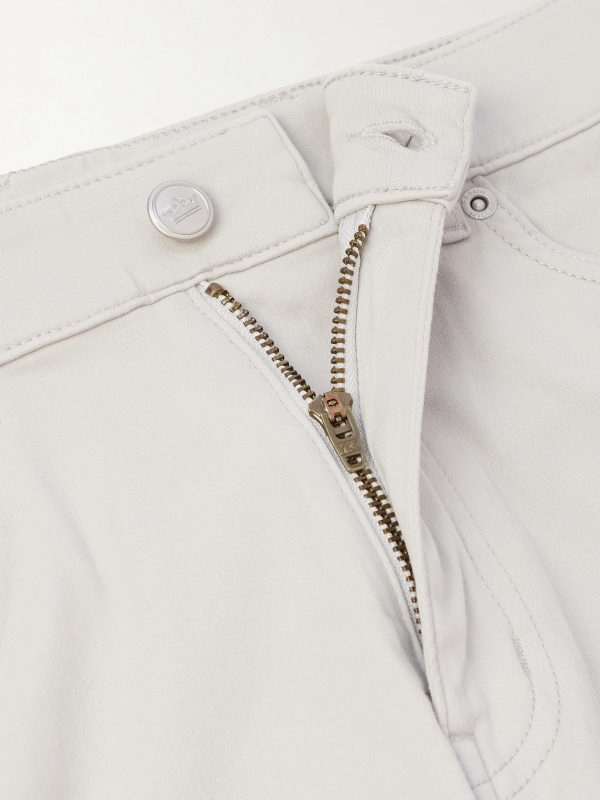 Signature Straight-Leg Cotton-Blend Sateen Trousers - E1 Signature Straight-Leg Cotton-Blend Sateen Trousers - E1