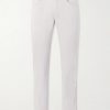 Signature Straight-Leg Cotton-Blend Sateen Trousers Signature Straight-Leg Cotton-Blend Sateen Trousers
