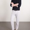 Signature Straight-Leg Cotton-Blend Sateen Trousers - OU Signature Straight-Leg Cotton-Blend Sateen Trousers - OU