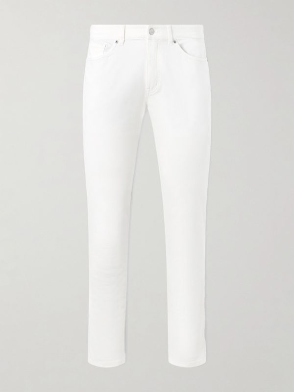 Signature Straight-Leg Cotton-Blend Sateen Trousers
