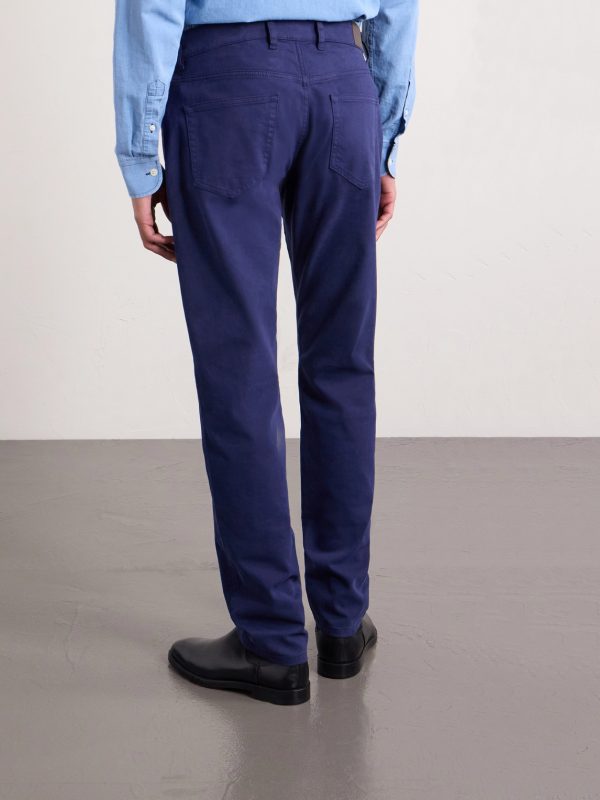 Crown Straight-Leg Cotton-Canvas Trousers - BK