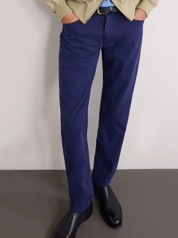 Crown Straight-Leg Cotton-Canvas Trousers - CU