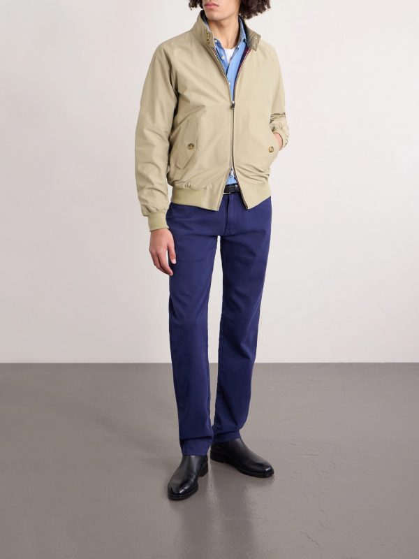 Crown Straight-Leg Cotton-Canvas Trousers - OU