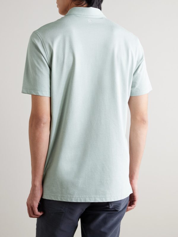 Albatross Pima Cotton-Blend Piqué Polo Shirt - BK Albatross Pima Cotton-Blend Piqué Polo Shirt - BK