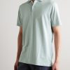 Albatross Pima Cotton-Blend Piqué Polo Shirt - FR Albatross Pima Cotton-Blend Piqué Polo Shirt - FR