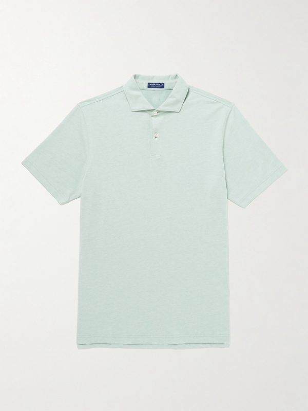 Albatross Pima Cotton-Blend Piqué Polo Shirt Albatross Pima Cotton-Blend Piqué Polo Shirt