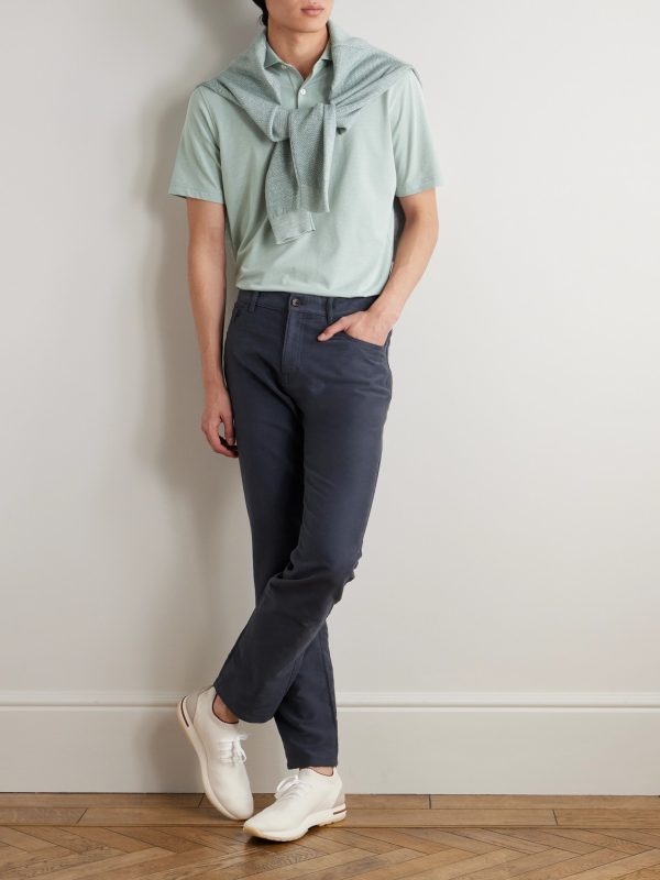 Albatross Pima Cotton-Blend Piqué Polo Shirt - OU Albatross Pima Cotton-Blend Piqué Polo Shirt - OU