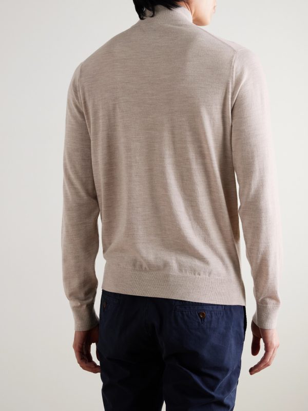 Excursionist Flex Merino Wool-Blend Half-Zip Sweater - BK Excursionist Flex Merino Wool-Blend Half-Zip Sweater - BK