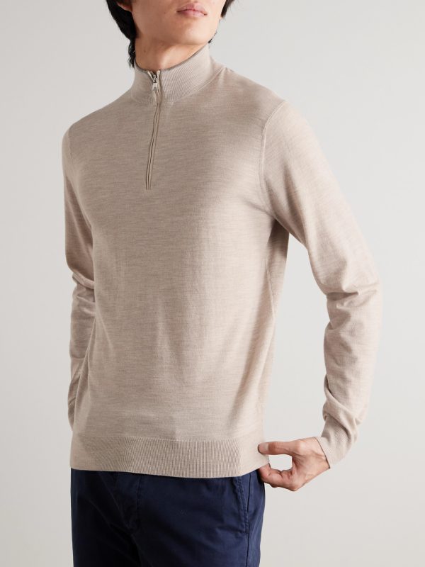 Excursionist Flex Merino Wool-Blend Half-Zip Sweater - FR Excursionist Flex Merino Wool-Blend Half-Zip Sweater - FR
