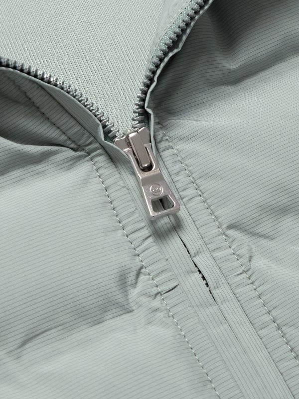 Winsome Hybrid Quilted Striped Shell and Piqué Gilet - CU