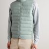 Winsome Hybrid Quilted Striped Shell and Piqué Gilet - FR