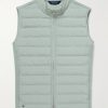 Winsome Hybrid Quilted Striped Shell and Piqué Gilet