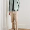 Winsome Hybrid Quilted Striped Shell and Piqué Gilet - OU