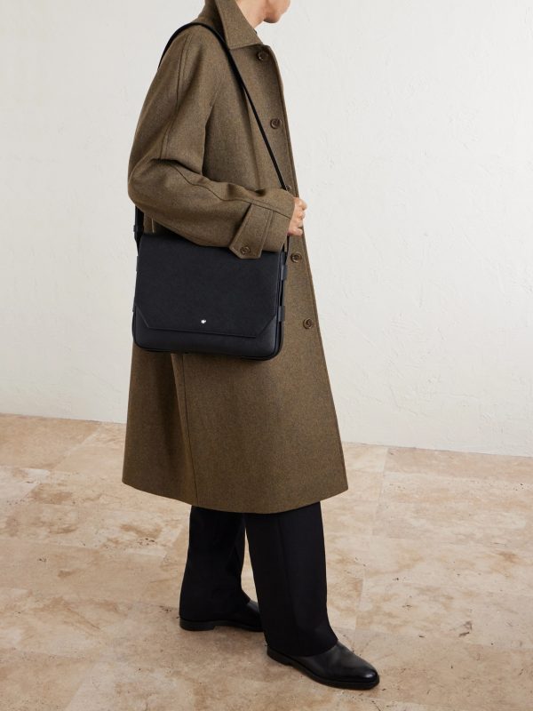 Sartorial Cross-Grain Leather Messenger Bag - OU Sartorial Cross-Grain Leather Messenger Bag - OU