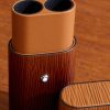 2-Pen Texured-Leather Pouch - CU 2-Pen Texured-Leather Pouch - CU