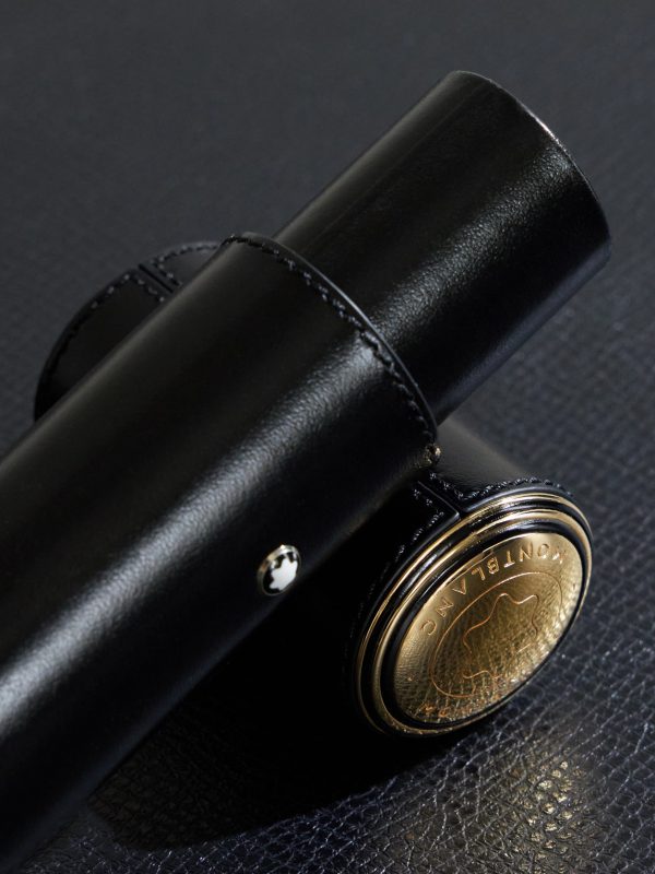 Meisterstück Leather and Gold-Tone Pen Pouch - CU