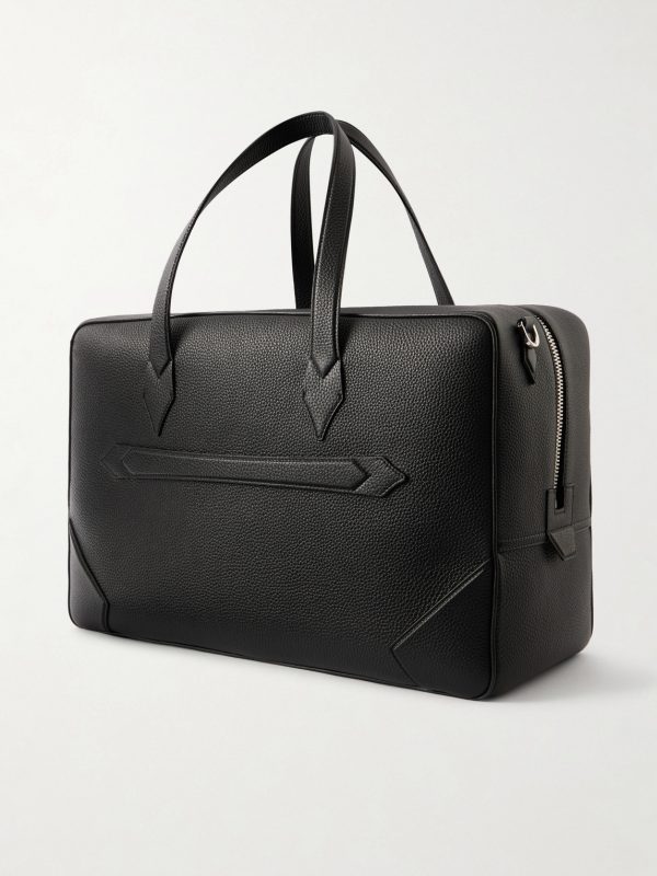 Full-Grain Leather Weekend Bag - BK Full-Grain Leather Weekend Bag - BK