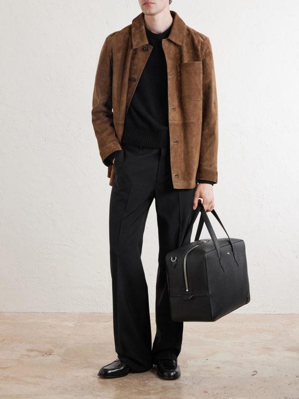 Full-Grain Leather Weekend Bag - OU Full-Grain Leather Weekend Bag - OU