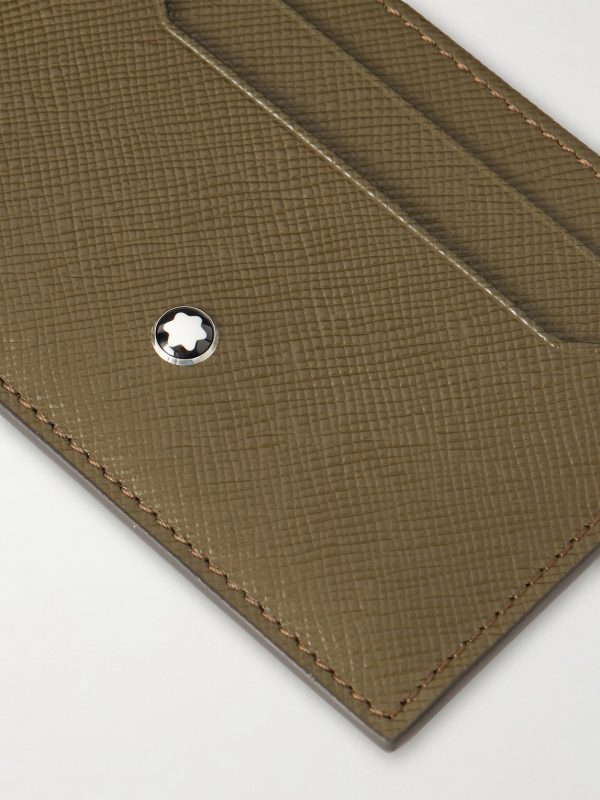 Sartorial Cross-Grain Leather Cardholder - CU