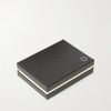 Sartorial Cross-Grain Leather Cardholder - E2