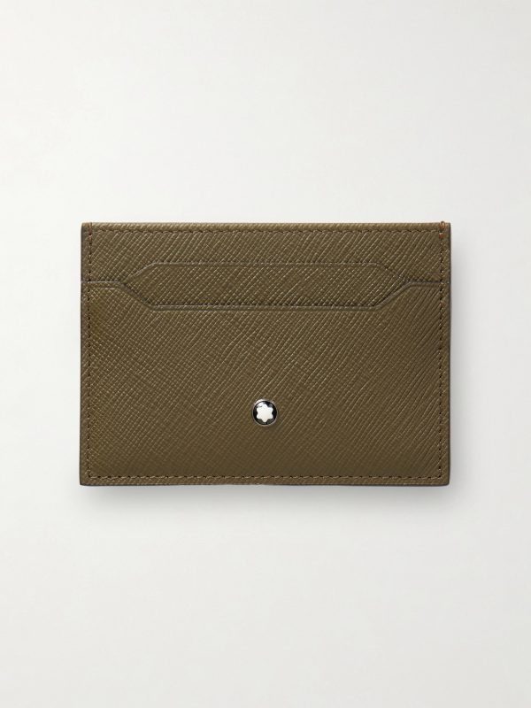 Sartorial Cross-Grain Leather Cardholder