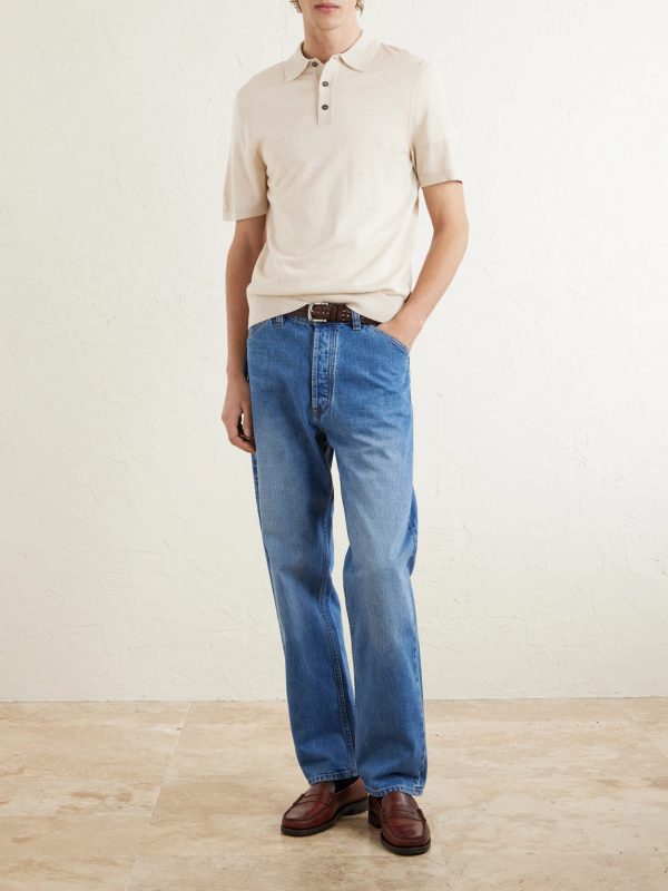 Merino Wool Polo Shirt - OU