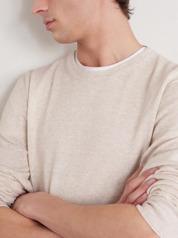 Linen and Cotton-Blend Sweater - CU Linen and Cotton-Blend Sweater - CU