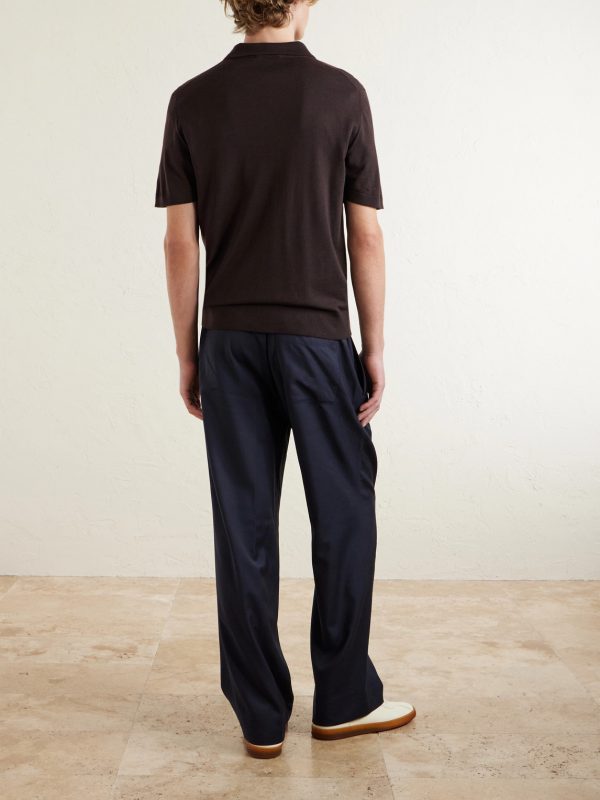 Merino Wool Polo Shirt - BK
