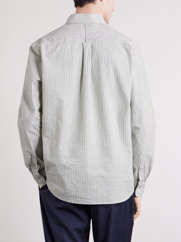 Striped Organic Cotton-Poplin Shirt - BK Striped Organic Cotton-Poplin Shirt - BK