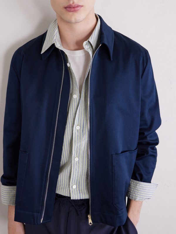 Striped Organic Cotton-Poplin Shirt - CU Striped Organic Cotton-Poplin Shirt - CU