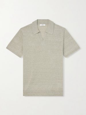 Linen and Cotton-Blend Polo Shirt Linen and Cotton-Blend Polo Shirt