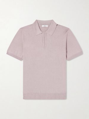 Silk and Cotton-Blend Polo Shirt Silk and Cotton-Blend Polo Shirt
