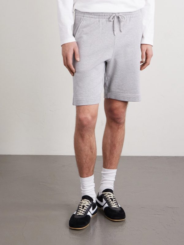 Straight-Leg Cotton-Jersey Drawstring Shorts - FR Straight-Leg Cotton-Jersey Drawstring Shorts - FR