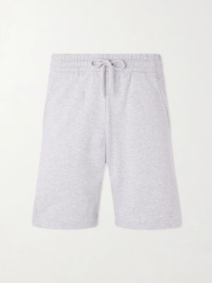 Straight-Leg Cotton-Jersey Drawstring Shorts