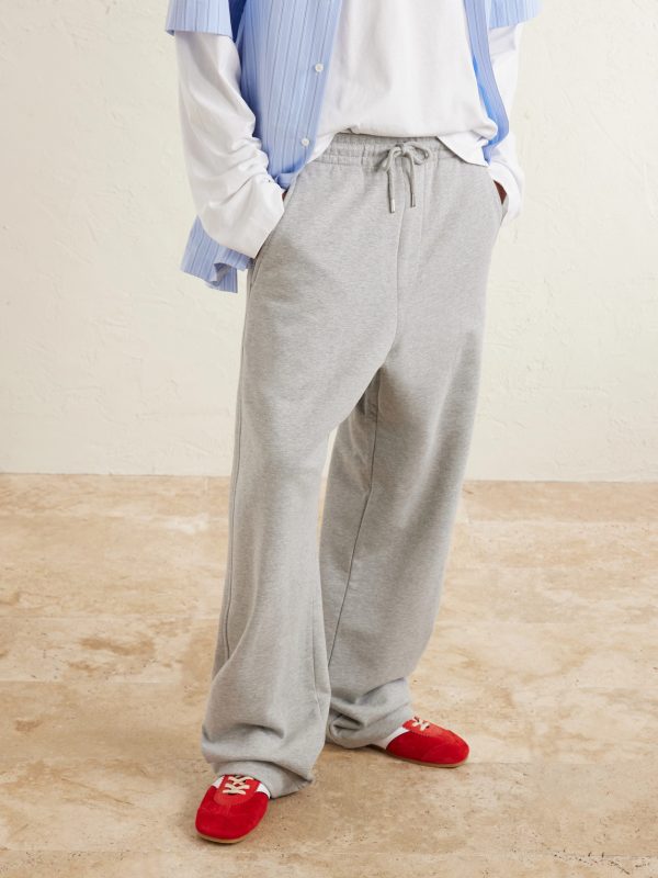 Straight-Leg Cotton-Jersey Sweatpants - FR