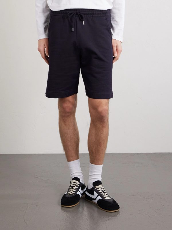 Straight-Leg Cotton-Jersey Drawstring Shorts - FR Straight-Leg Cotton-Jersey Drawstring Shorts - FR