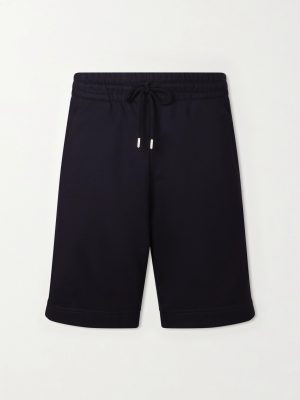 Straight-Leg Cotton-Jersey Drawstring Shorts