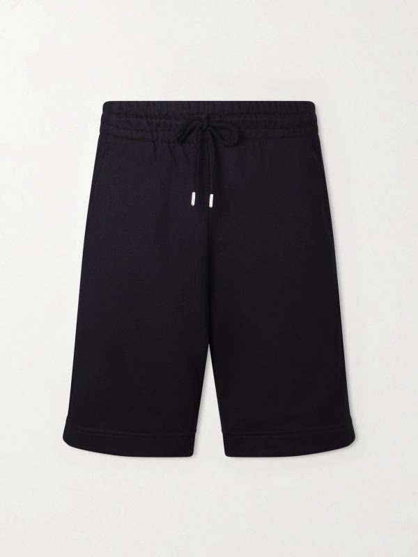 Straight-Leg Cotton-Jersey Drawstring Shorts Straight-Leg Cotton-Jersey Drawstring Shorts