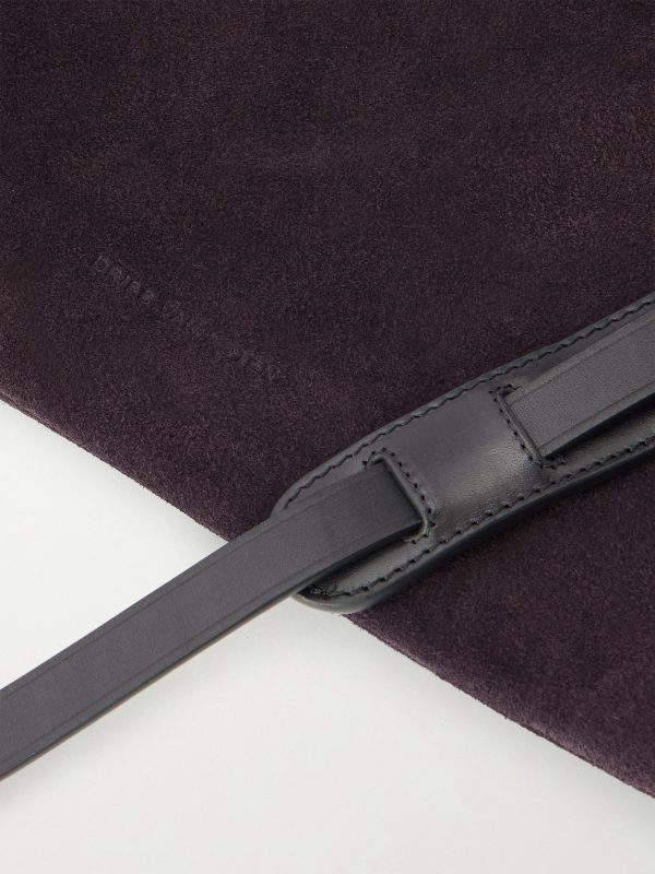 Leather-Trimmed Canvas Messenger Bag - CU Leather-Trimmed Canvas Messenger Bag - CU