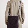 Leather-Trimmed Canvas Messenger Bag - FR Leather-Trimmed Canvas Messenger Bag - FR