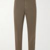 Straight-Leg Cotton-Twill Trousers