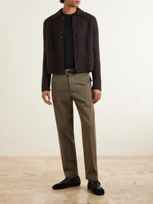 Straight-Leg Cotton-Twill Trousers - OU