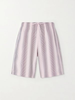 Straight-Leg Striped Cotton-Poplin Shorts Straight-Leg Striped Cotton-Poplin Shorts