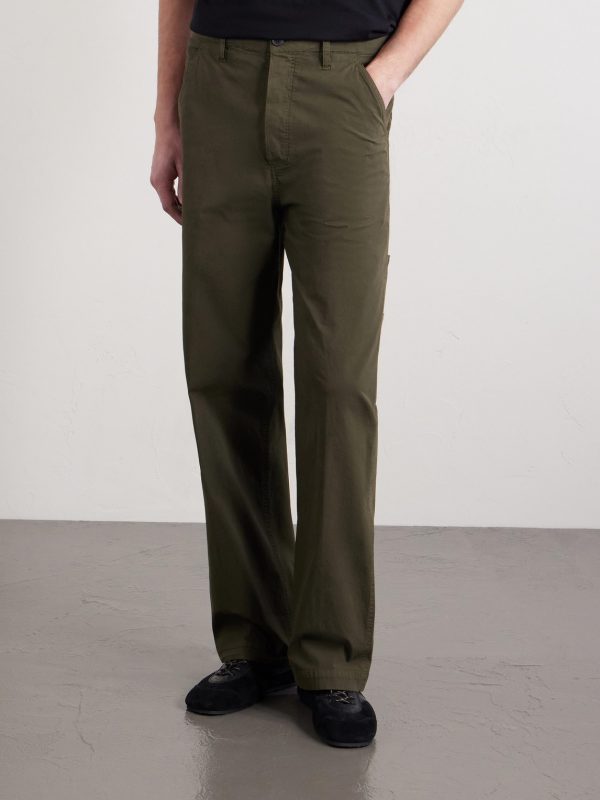 Straight-Leg Stretch-Cotton Twill Trousers - FR Straight-Leg Stretch-Cotton Twill Trousers - FR