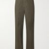 Straight-Leg Stretch-Cotton Twill Trousers Straight-Leg Stretch-Cotton Twill Trousers