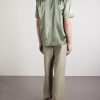 Camp-Collar Satin-Twill Shirt - BK Camp-Collar Satin-Twill Shirt - BK